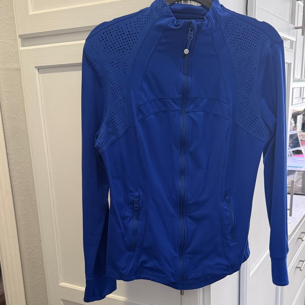 Tangerine Zip up jacket, Royal Blue, Women’s Large